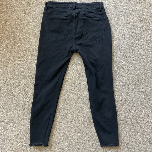 DL1961 SKINNY JEANS BLACK FLORENCE CROPPED MID RISE INSTASCULPT SIZE 30 - Picture 3 of 4